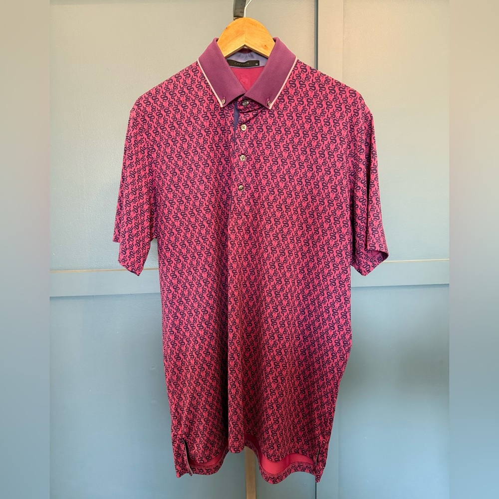 Greyson Snake Printed Polo